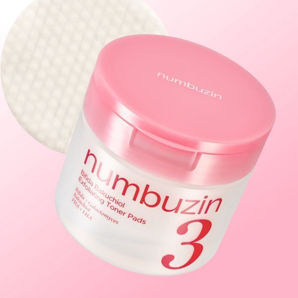 Відлущувальні тонер&ndash;пади з бакучіолом та кислотами Numbuzin No.3 Bifida Bakuchiol Exfoliating Toner Pads 70 шт cos287 фото