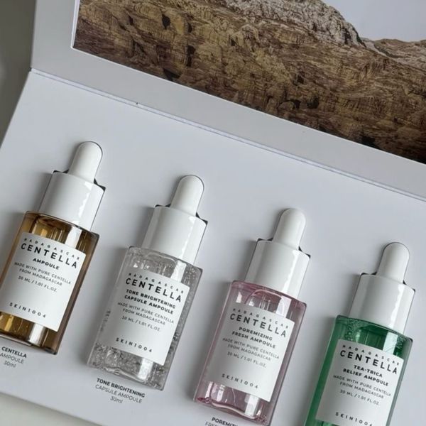 Набір сироваток з центеллою азіатською SKIN1004 Madagascar Centella Ampoule Kit, 4 продукти cos1037 фото