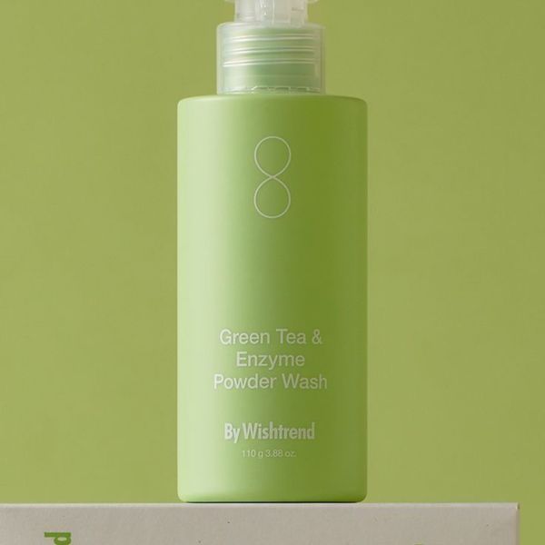 Ензимна пудра з екстрактом зеленого чаю та матчі BY WISHTREND Green Tea & Enzyme Powder Wash, 110 гр cos793 фото