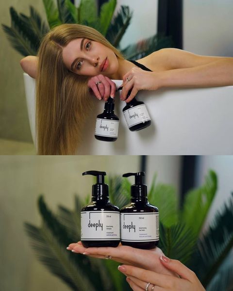 Тонуючий шампунь для блонду Deeply blond toning shampoo cos397 фото