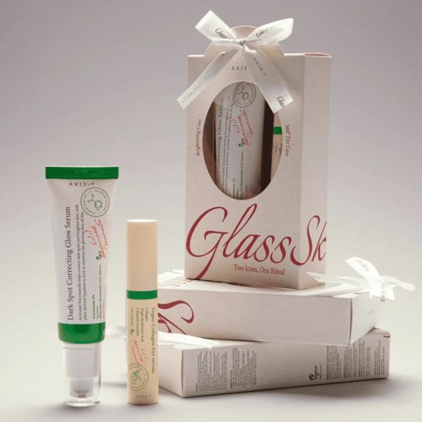 Набір доглядових засобів для шкіри AXIS-Y Glass Skin Duo (Dark Spot Correcting Glow Serum 50 мл + AXIS-Y Vegan Collagen Eye Serum 10 мл) cos1090 фото