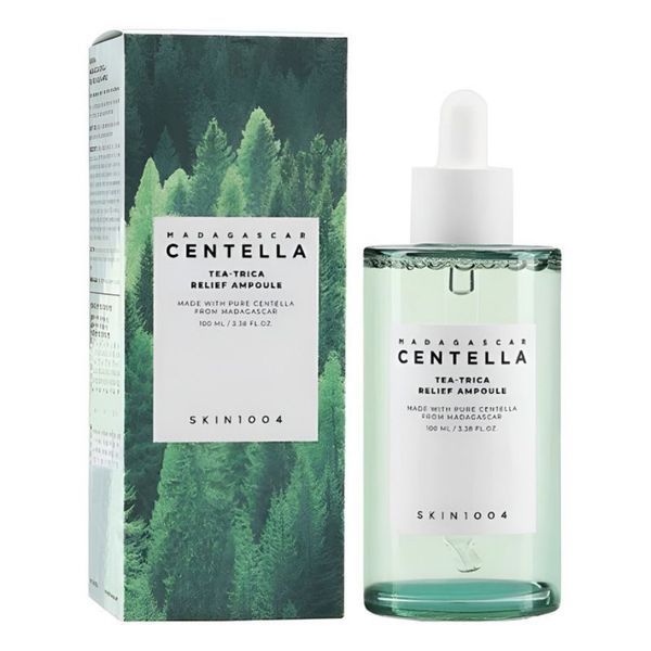 Заспокійлива сироватка для проблемної шкіри з чайним деревом SKIN1004 Madagascar Centella Tea-Trica Relief Ampoule 100 мл cos943 фото