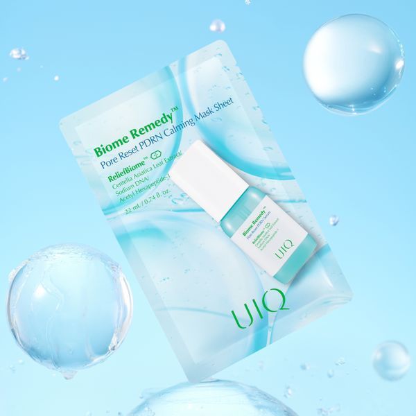 Охолоджувальна та заспокійлива тканинна маска UIQ Biome Remedy Pore Reset PDRN Calming Mask Sheet 1 шт cos1075 фото