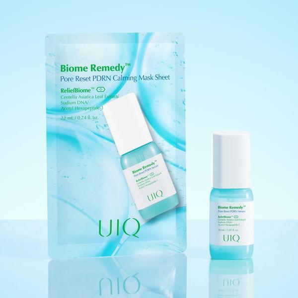 Охолоджувальна та заспокійлива тканинна маска UIQ Biome Remedy Pore Reset PDRN Calming Mask Sheet 1 шт cos1075 фото