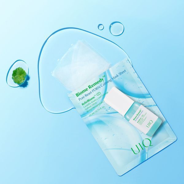 Охолоджувальна та заспокійлива тканинна маска UIQ Biome Remedy Pore Reset PDRN Calming Mask Sheet 1 шт cos1075 фото