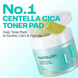Заспокійливі тонер&ndash;пади з центеллою та пантенолом Numbuzin No.1 Centella Re-Leaf Green Toner Pad 70 шт cos288 фото 10