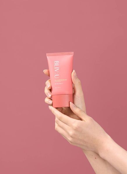 Сонцезахисний крем з колагеном BLIV:U Collagen Bouncing Sunscreen cos110 фото