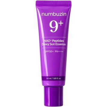 Антивікова сонцезахисна есенція з NAD+ та комплексом пептидів Numbuzin No.9 NAD+ Peptides Dewy Sun Essence 50 мл cos336 фото