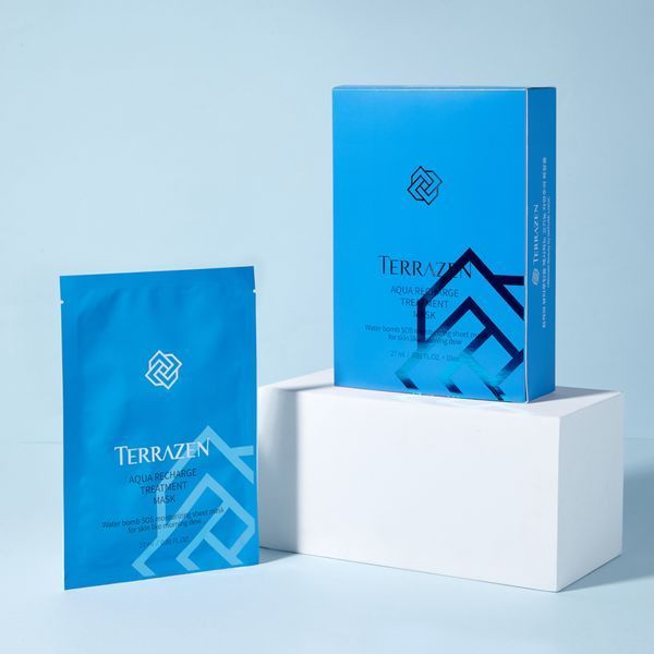 Глибоко зволожуюча тканинна маска з гіалуроновим комплексом Terrazen Aqua Recharge Treatment Mask cos1147 фото