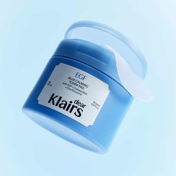 Заспокійливі тонізуючі пади DEAR, KLAIRS EGF Blue Calming Toner Pad 60 шт cos1097 фото