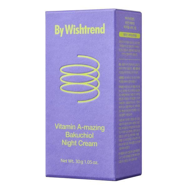 Нічний крем з ретинолом та бакучіолом BY WISHTREND Vitamin A-mazing Bakuchiol Night Cream 30 мл cos803 фото