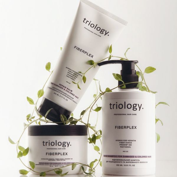 Відновлювальна маска для пошкодженого волосся Triology Fiberplex 330 мл  cos040 фото