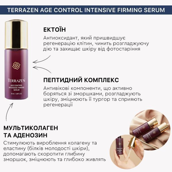 Антивікова сироватка з пептидами Terrazen Age Control Intensive Firming Serum&nbsp;55 мл cos1149 фото