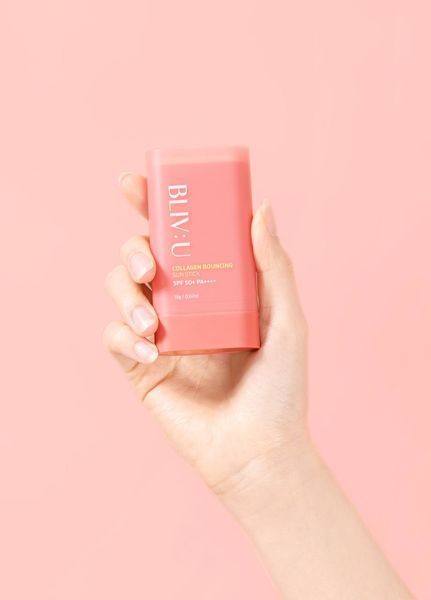 Сонцезахисний стік з колагеном BLIV:U Collagen Bouncing Sun Stick cos114 фото