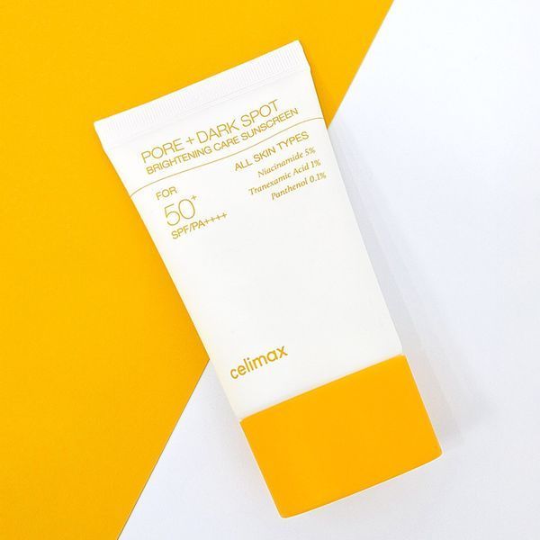 Мініатюра освітлювального сонцезахисного крему Celimax Pore + Dark Spot Brightening Care Sunscreen 10 мл cos1100 фото