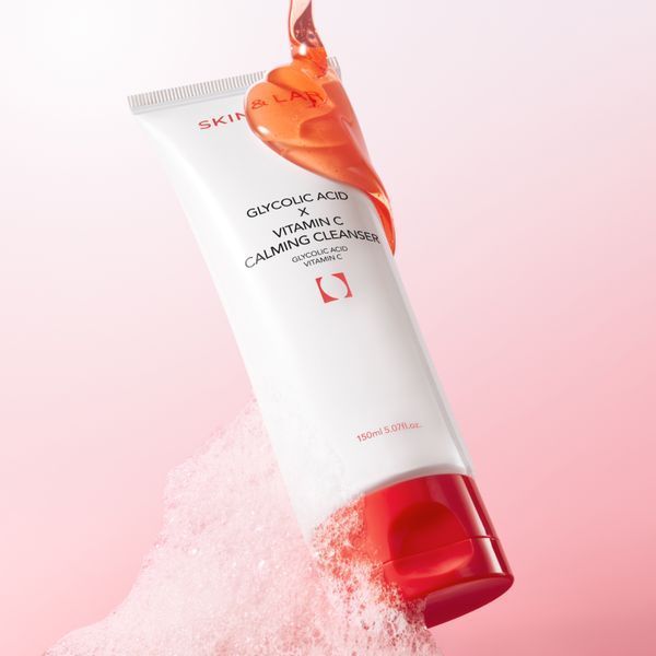 Гель для очищення шкіри з гліколевою кислотою та вітаміном C SKIN&LAB Glycolic Acid &times; Vitamin C Calming Cleanser 150 мл cos953 фото