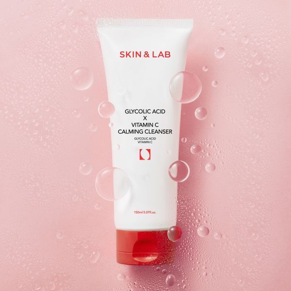 Гель для очищення шкіри з гліколевою кислотою та вітаміном C SKIN&LAB Glycolic Acid &times; Vitamin C Calming Cleanser 150 мл cos953 фото