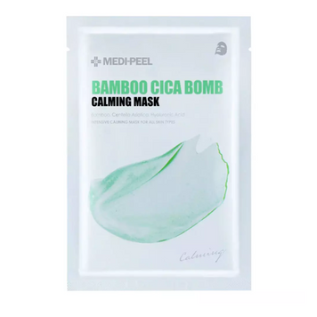 Заспокійлива тканинна маска з центеллою MEDIPEEL Bamboo Cica Bomb Calming Mask cos732 фото