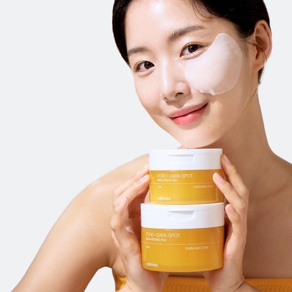 Освітлювальні пади проти пігментації та тьмяності шкіри Celimax Pore + Dark Spot Brightening Pad 10 шт cos1105 фото