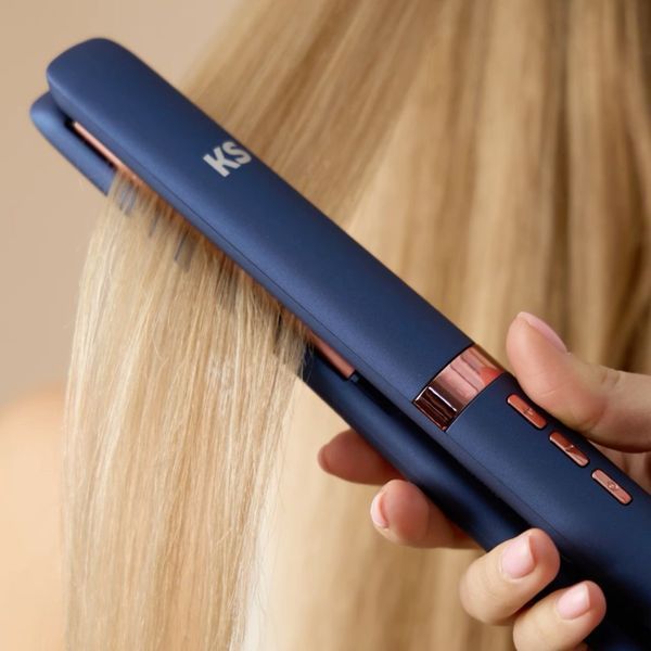 Плойка&ndash;вирівнювач для волосся KS PROFF SLEEKPRO РОЖЕВА cos412 фото
