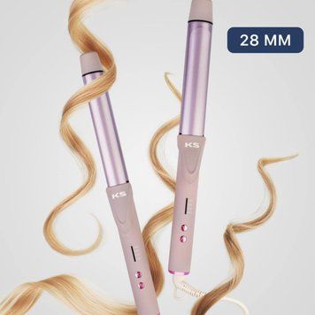 Плойка&ndash;локон для волосся KS PROFF 28 MM GLOSSCURL LILAC cos414 фото