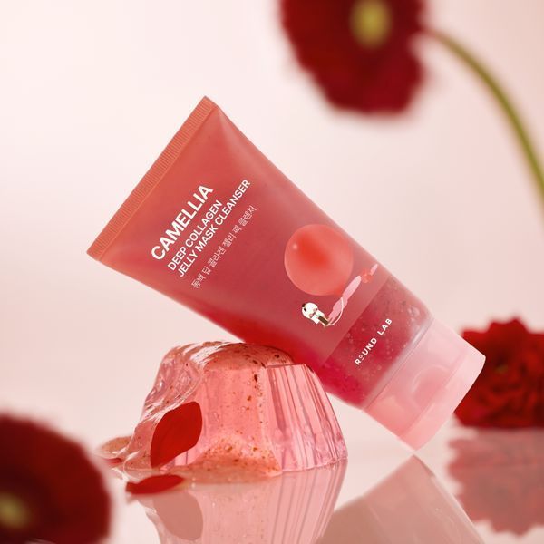 Очищувальний гель-маска з колагеном та екстрактом камелії ROUND LAB Camellia Deep Collagen Jelly Mask Cleanser 150 мл cos959 фото