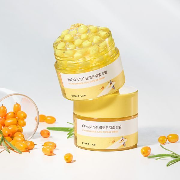 Освітлювальний капсульний крем з вітаміном С та ніацинамідом ROUND LAB Vita Niacinamide Glow Capsule Cream 50 мл cos961 фото
