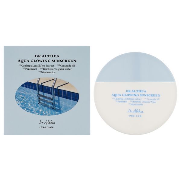 Зволожувальний сонцезахисний крем Dr.Althea Aqua Glowing Sunscreen SPF50+ 45 мл cos911 фото