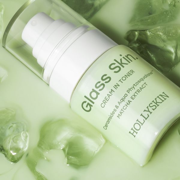 Кремовий тонер з церамідами та екстрактом матчі Hollyskin Glass Skin Cream in Toner 50 мл cos077 фото