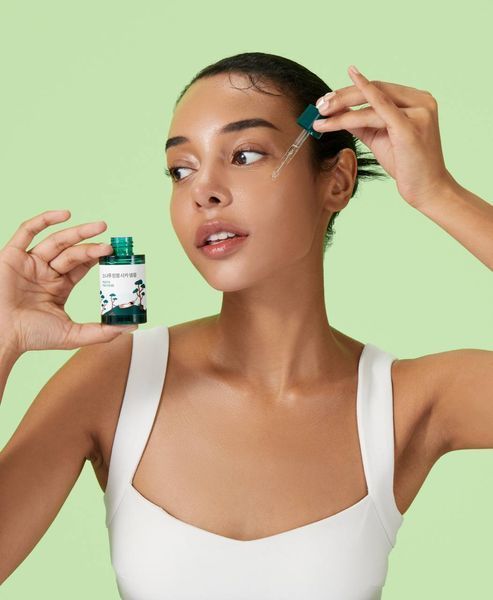 Заспокійлива сироватка з екстрактом голок сосни ROUND LAB Pine Calming Cica Ampoule cos91 фото