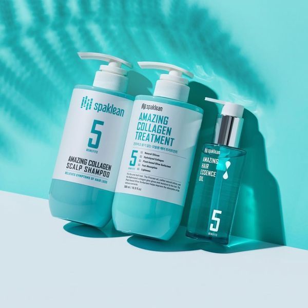 Відновлююча термозахисна есенція з колагеном Spaklean Amazing Hair Essence Oil 120 мл cos1113 фото