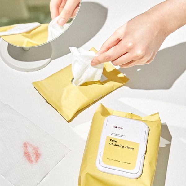 Очищувальні серветки з міцелярною водою для зняття макіяжу Manyo Pure Cleaning Tissue cos720 фото