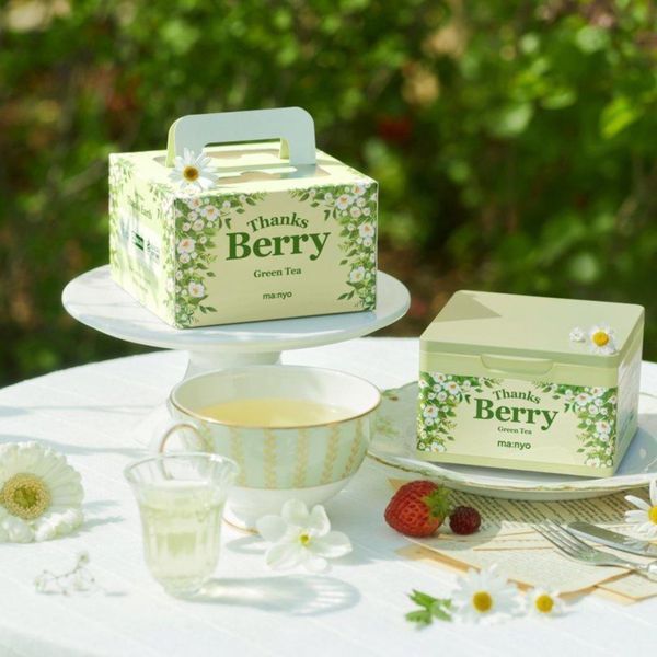 Набір тканинних масок із зеленим чаєм та центеллою Manyo Thanks Berry Green Tea Mask | 30 шт cos723 фото