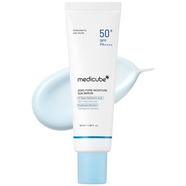 Зволожувальна сонцезахисна сироватка з гіалуроновим комплексом Medicube Zero Pore Hydrating Sun Serum SPF50+ 50 мл cos372 фото