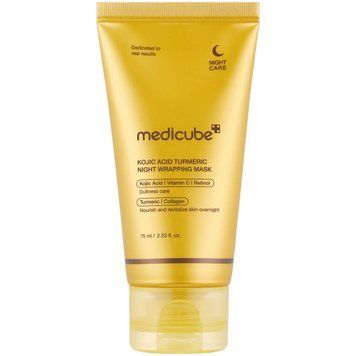 Нічна маска-плівка з койєвою кислотою та куркумою Medicube Kojic Acid Turmeric Night Wrapping Mask 75 мл cos286 фото