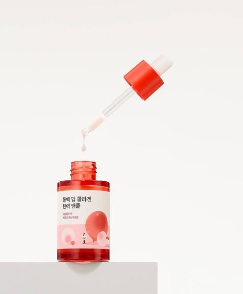 Концентрована сироватка з колагеном ROUND LAB Camellia Deep Collagen Firming Ampoule cos87 фото