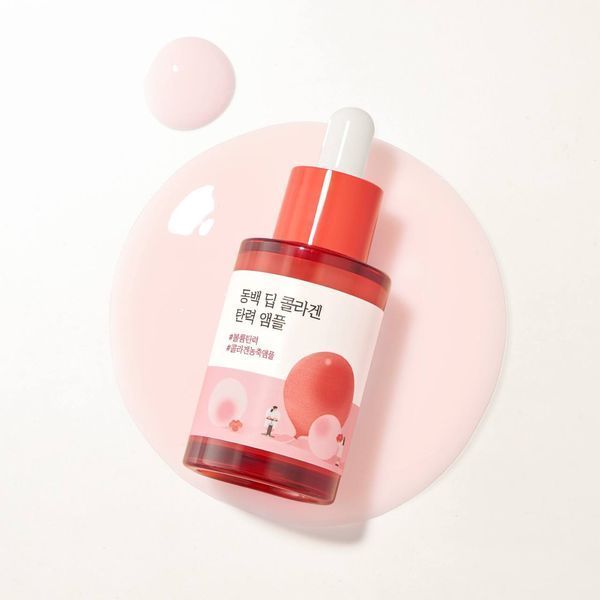 Концентрована сироватка з колагеном ROUND LAB Camellia Deep Collagen Firming Ampoule cos87 фото