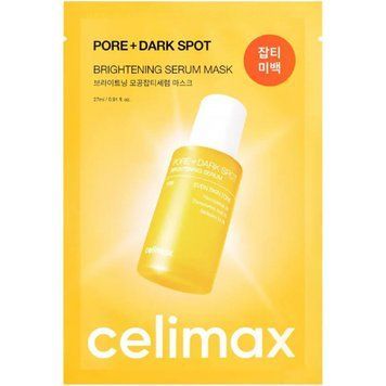 Освітлювальна тканинна маска з ніацинамідом Celimax Pore + Dark Spot Brightening Serum Mask cos1030 фото