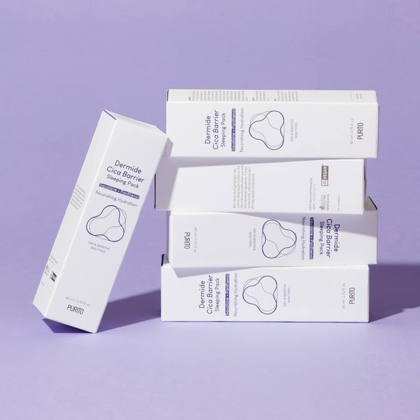 Відновлююча нічна маска з центеллою Purito Seoul Dermide Cica Barrier Sleeping Pack cos246 фото