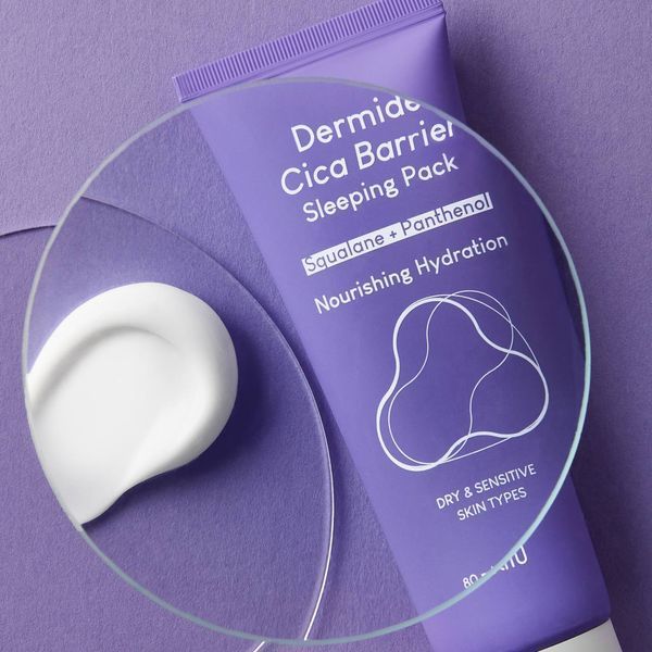 Відновлююча нічна маска з центеллою Purito Seoul Dermide Cica Barrier Sleeping Pack cos246 фото